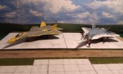 Sukhoi Su-57 und T-50 im Vergleich 1:72