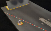 Carrier flight deck with jet blast deflector 1:72