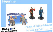 French modern pilot and mechanic 1:48
