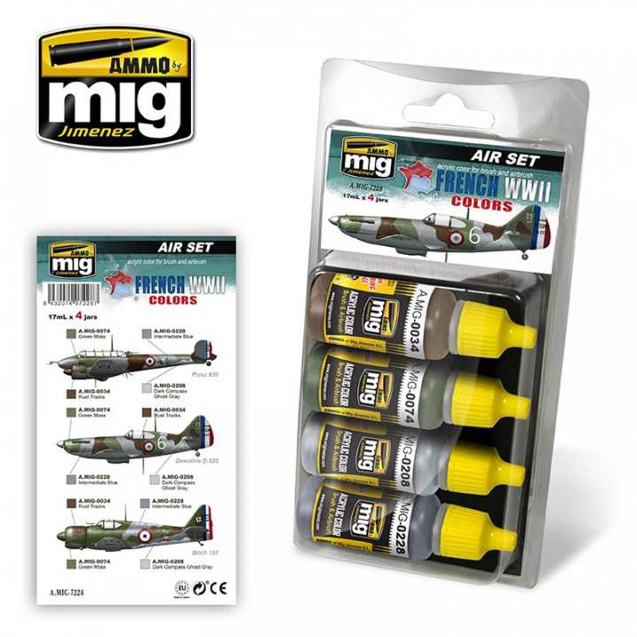 Boxart French WWII Colors  Ammo by Mig Jimenez