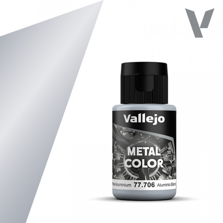 Boxart White Aluminium - new formula  Vallejo Metal Color