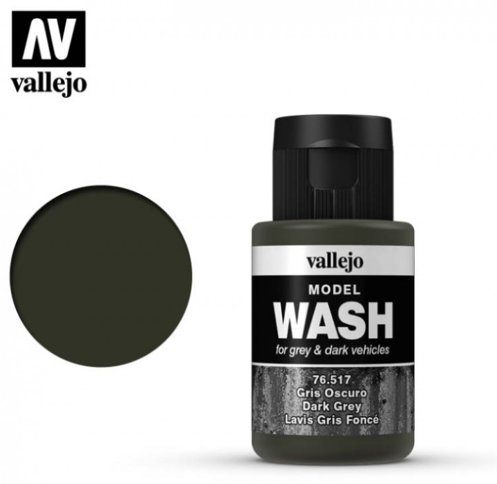 Boxart Dark Grey 76.517 Vallejo Model Wash Boxart Dark Grey 76.517 Vallejo Model Wash