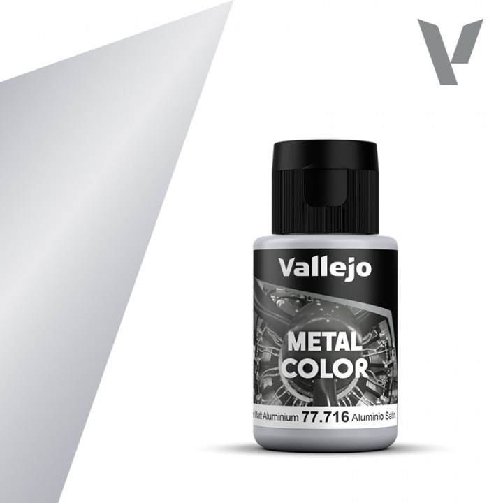 Boxart Semi Matt Aluminium - new formula  Vallejo Metal Color