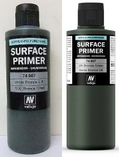 Boxart U.K. Bronze Green / UK Bronze Green 74.607 Vallejo Surface Primer Boxart U.K. Bronze Green / UK Bronze Green 74.607 Vallejo Surface Primer