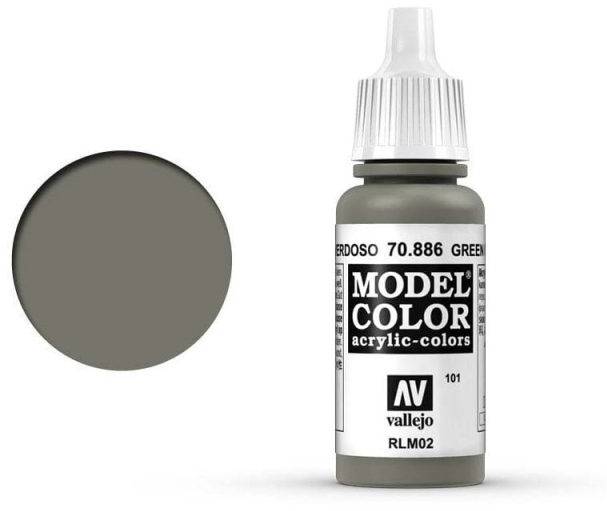 Boxart Green Grey - RLM02 70.886, 886, Pos. 101 Vallejo Model Color
