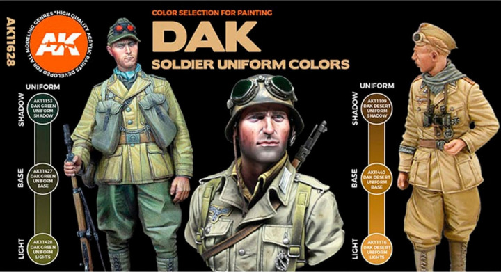 Boxart DAK Soldier Uniform Colours  AK 3rd Generation - Figure