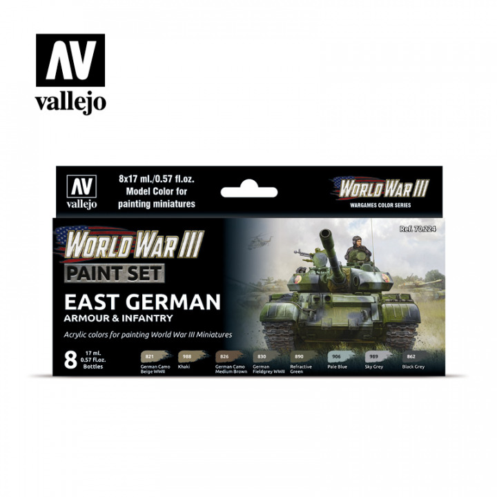Boxart WWIII East German Armour & Infantry  Vallejo Model Color