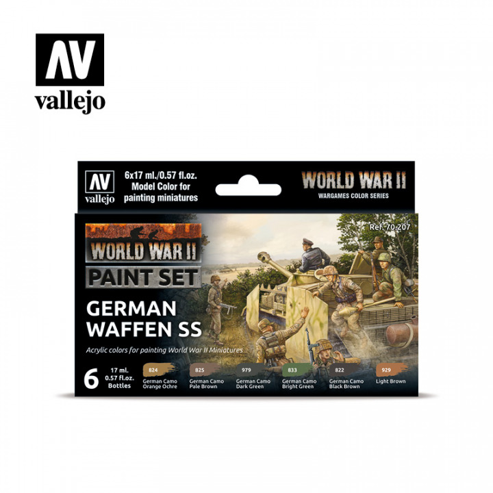 Boxart WWII German Waffen SS  Vallejo Model Color