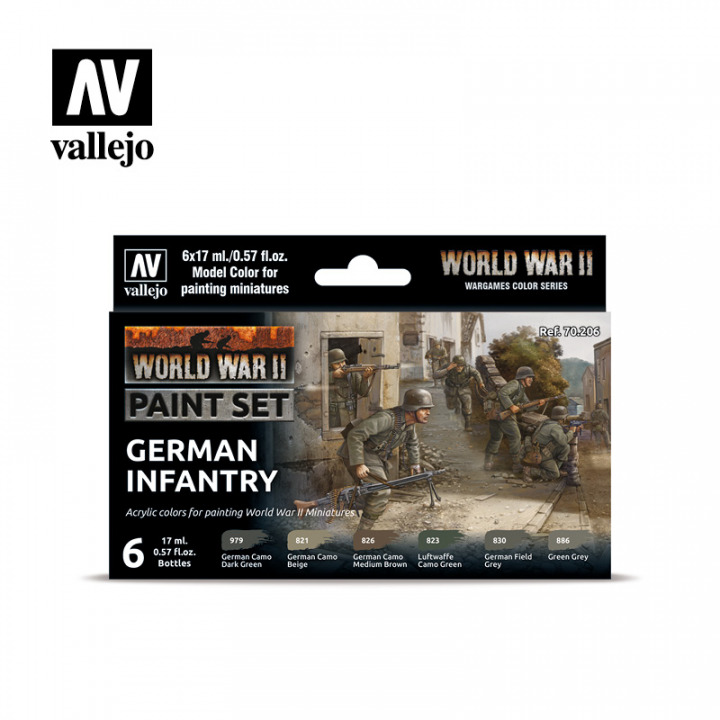 Boxart WWII German Infantry  Vallejo Model Color