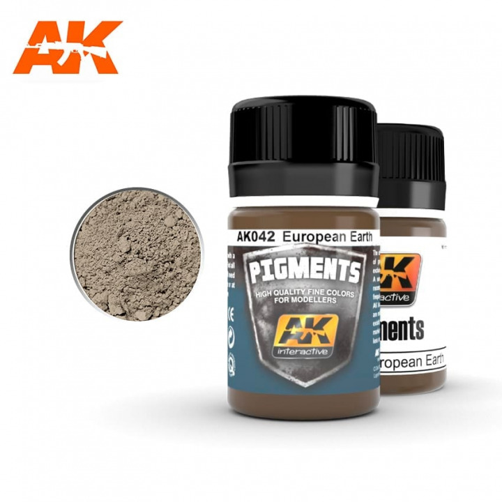 Boxart Pigments: European Earth AK 042 AK Interactive Boxart Pigments: European Earth AK 042 AK Interactive