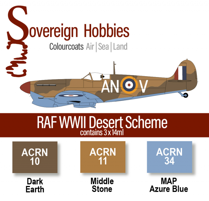 Boxart Colourcoats Set RAF WW2 Desert Scheme  Colourcoats (since 2014)