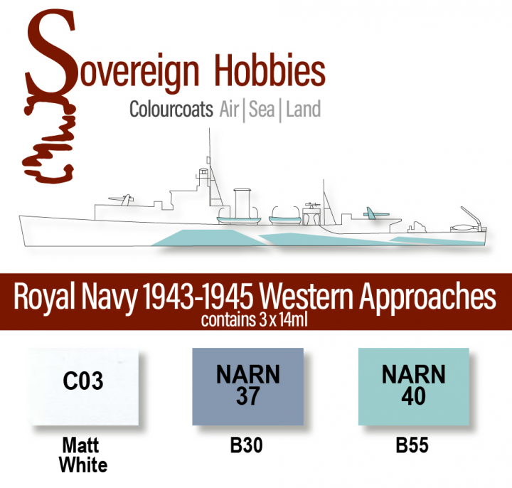 Boxart Colourcoats Set Royal Navy 1943-1945 Western Approaches  Colourcoats (since 2014)
