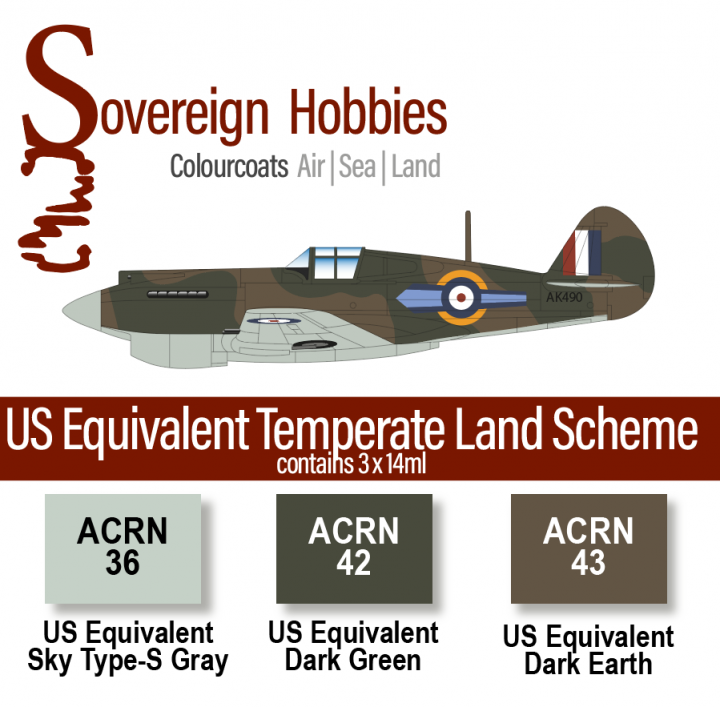 Boxart Colourcoats Set US Equivalent RAF Temperate Land Scheme (Rev Colourcoats (since 2014) Boxart Colourcoats Set US Equivalent RAF Temperate Land Scheme (Rev Colourcoats (since 2014)