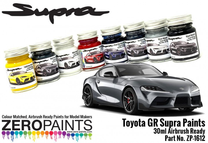 Boxart Toyota GR Supra Matt Storm Grey  Zero Paints