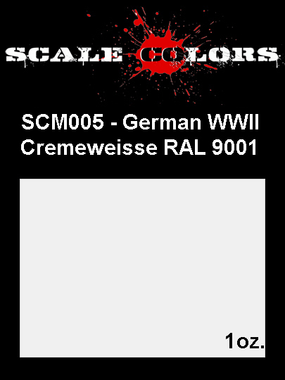 Boxart German WWII Cremeweiss SCM005 Scale Colors Boxart German WWII Cremeweiss SCM005 Scale Colors