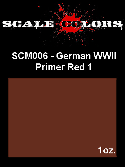 Boxart German WWII Primer Red 1 SCM006 Scale Colors Boxart German WWII Primer Red 1 SCM006 Scale Colors