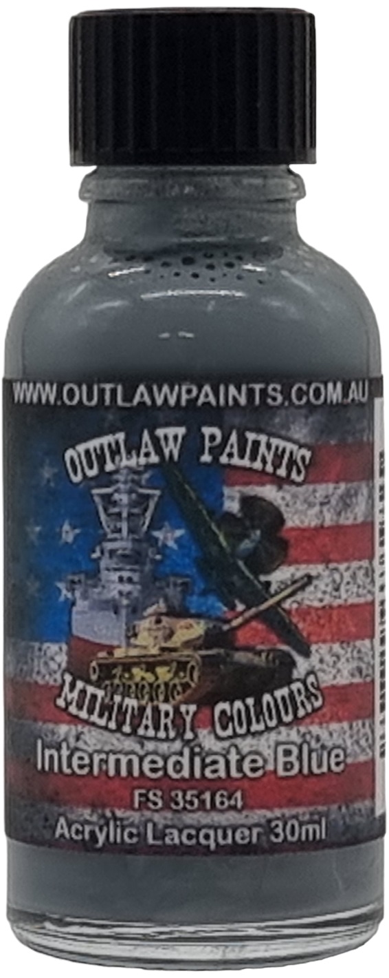 Boxart US Military Colour - Intermediate Blue FS35164 OP006MIL Outlaw Paints