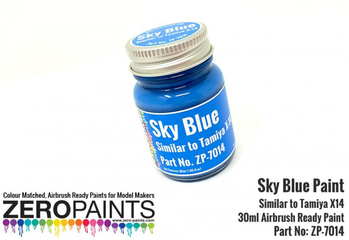 Boxart Sky Blue - Similar to Tamiya X14  Zero Paints