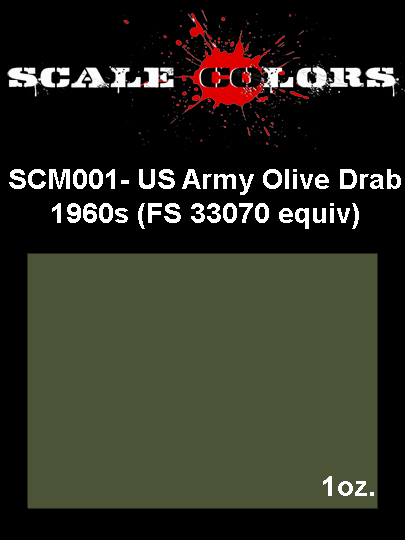 Boxart US 1960s Olive Drab 319 SCM001 Scale Colors Boxart US 1960s Olive Drab 319 SCM001 Scale Colors