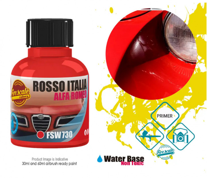 Boxart Rosso Italia Alfa Romeo  Fire Scale Colors