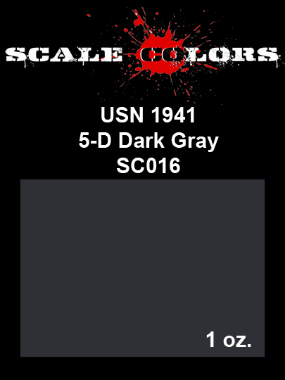 Boxart US Navy 5-D Dark Gray 1941 SC016 Scale Colors Boxart US Navy 5-D Dark Gray 1941 SC016 Scale Colors
