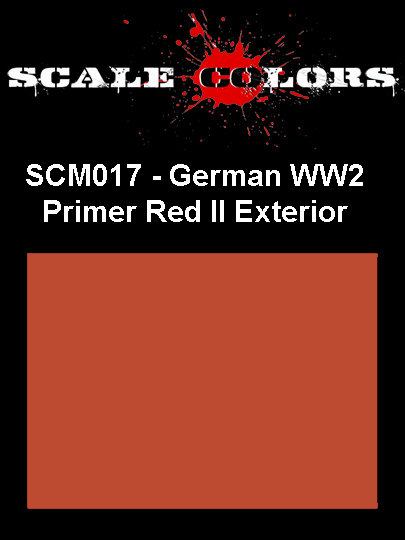 Boxart German Primer Red II Exterior SCM017 Scale Colors Boxart German Primer Red II Exterior SCM017 Scale Colors