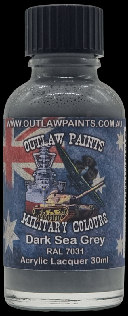 Boxart Australian Military Colour - Dark Sea Grey RAL 7031 OP124MIL Outlaw Paints Boxart Australian Military Colour - Dark Sea Grey RAL 7031 OP124MIL Outlaw Paints