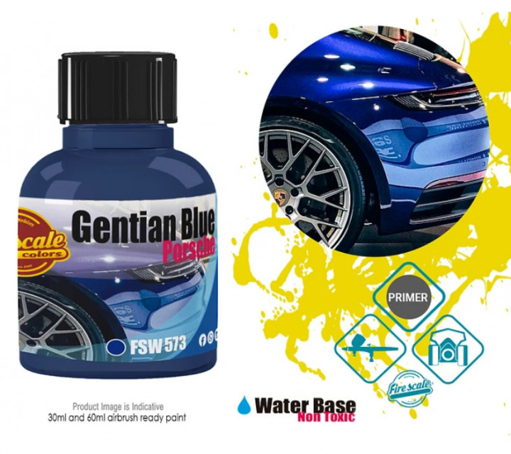 Boxart Gentian Blue Porsche  Fire Scale Colors