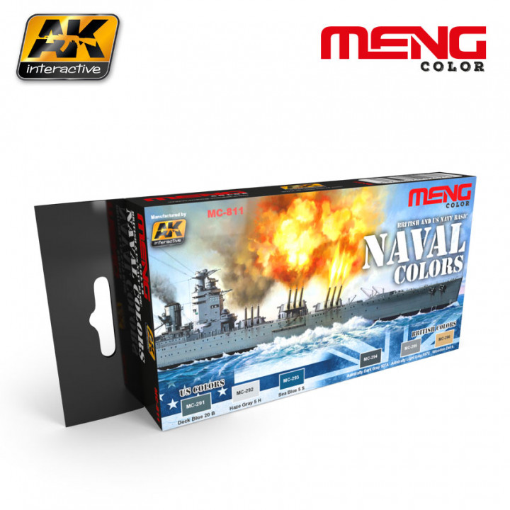 Boxart British and US Navy Basic Naval Colors MC-811 Meng Color