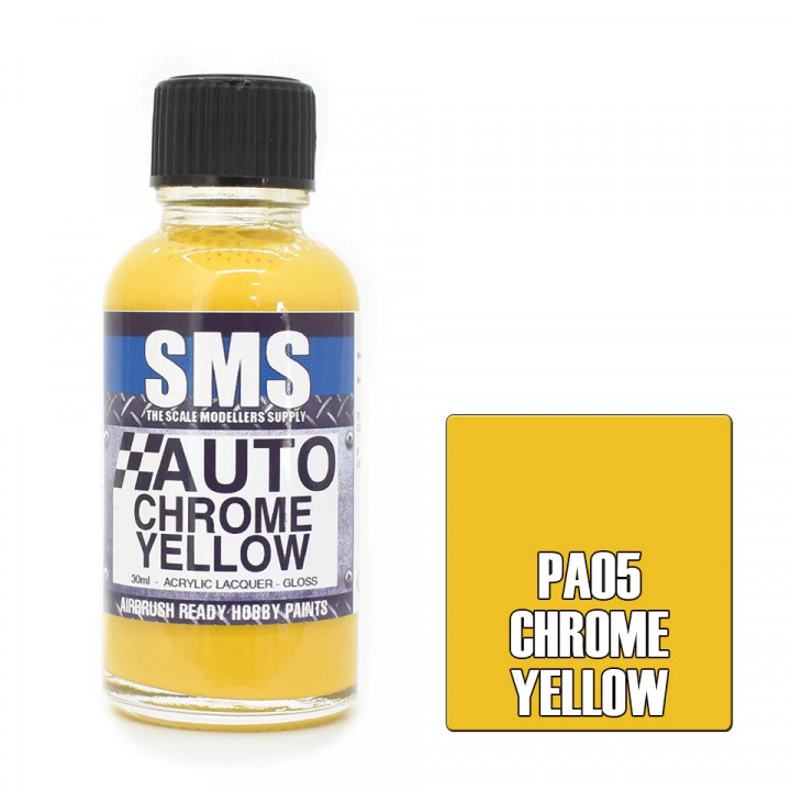 Boxart Auto Colour CHROME YELLOW  SMS