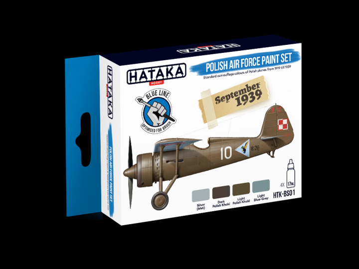 Boxart Polish Air Force paint set HTK-BS01 Hataka Hobby Blue Line