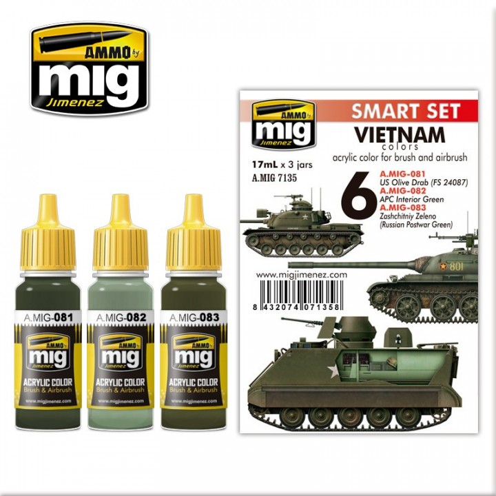 Boxart Vietnam Colors Set  Ammo by Mig Jimenez