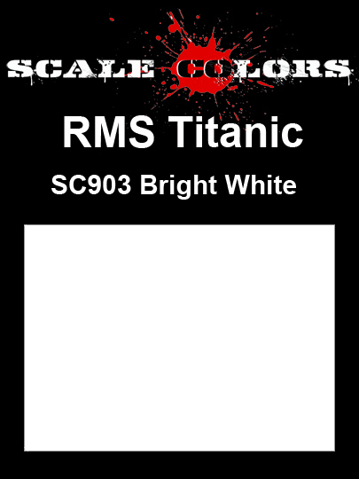 Boxart RMS Titanic Bright White SC903 Scale Colors Boxart RMS Titanic Bright White SC903 Scale Colors