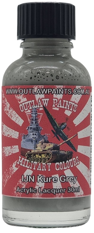 Boxart Japanese Military Colour - IJN Kure Grey OP045MIL Outlaw Paints Boxart Japanese Military Colour - IJN Kure Grey OP045MIL Outlaw Paints