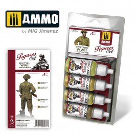 Boxart Figures Set - British WWII Uniforms A.MIG-7033 Ammo by Mig Jimenez