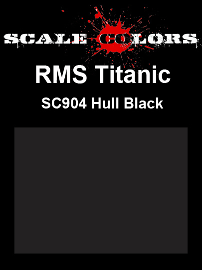 Boxart RMS Titanic Hull Black SC904 Scale Colors Boxart RMS Titanic Hull Black SC904 Scale Colors