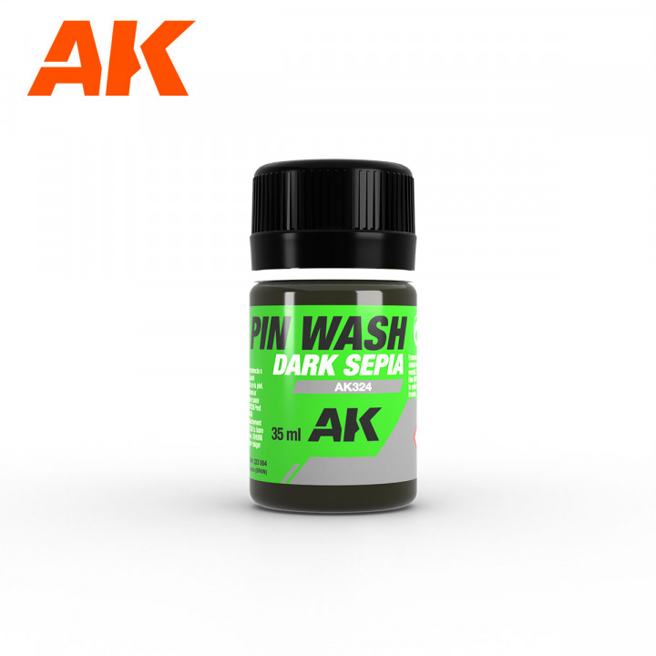 Boxart Pin Wash Dark Sepia AK 324 AK Interactive Boxart Pin Wash Dark Sepia AK 324 AK Interactive