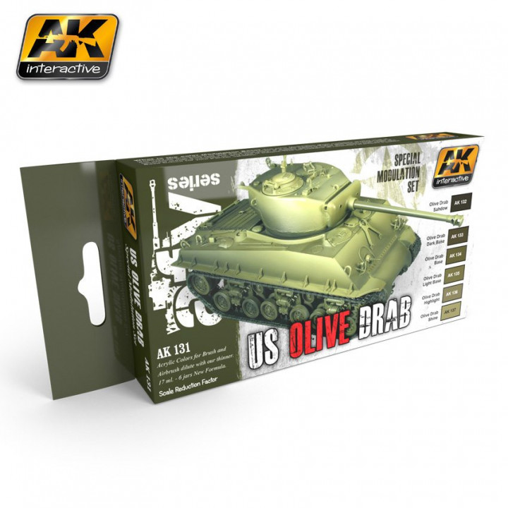 Boxart US Olive Drab Special Modulation Set AK 131 AK Interactive