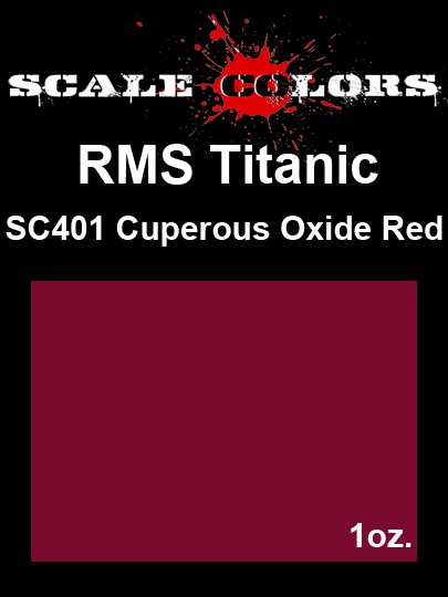 Boxart RMS Titanic Cuperous Oxide Anti-Fouling Red SC401 Scale Colors Boxart RMS Titanic Cuperous Oxide Anti-Fouling Red SC401 Scale Colors
