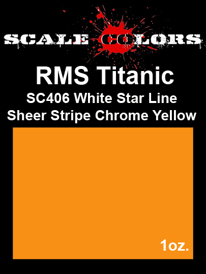 Boxart RMS Titanic White Star Line Sheer Stripe Chrome Yellow SC406 Scale Colors Boxart RMS Titanic White Star Line Sheer Stripe Chrome Yellow SC406 Scale Colors