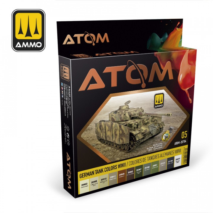 Boxart German Tank Colors WWII  ATOM