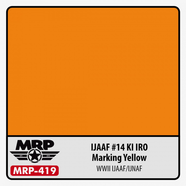 Boxart IJAAF #14 Ki Iro (Marking Yellow) (WWII IJAAF/IJNAF)  MR.Paint