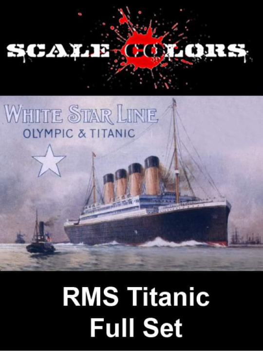 Boxart RMS Titanic Full Set – 1/200 Scale SC998 Scale Colors Boxart RMS Titanic Full Set – 1/200 Scale SC998 Scale Colors