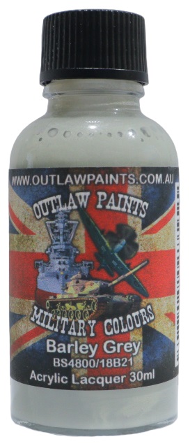 Boxart British Military Colour - Barley Grey BS4800/18B21 OP153MIL Outlaw Paints Boxart British Military Colour - Barley Grey BS4800/18B21 OP153MIL Outlaw Paints