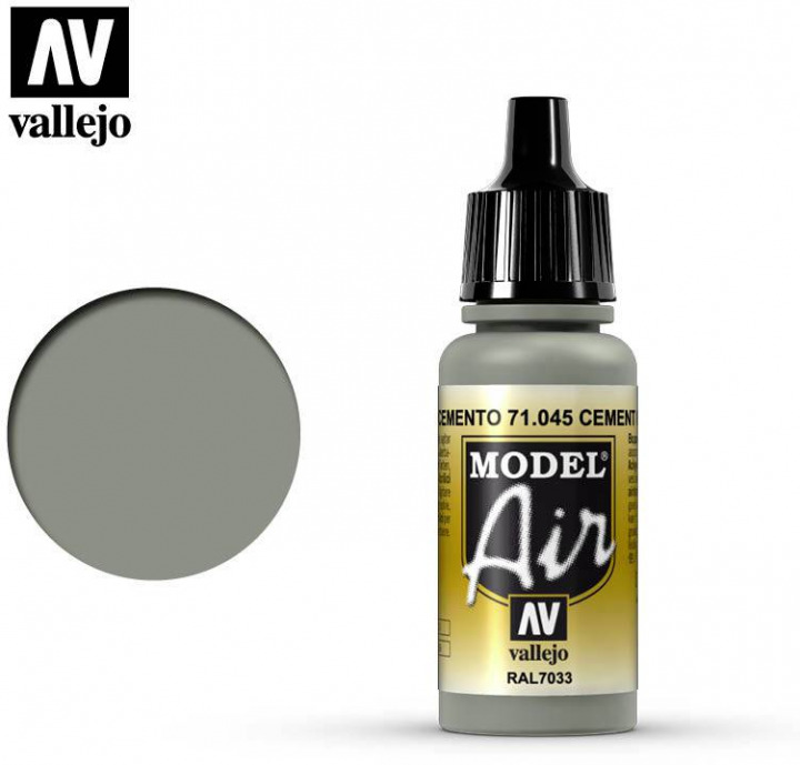 Boxart US Grey Light - RAL 7033 71.045 Vallejo Model Air