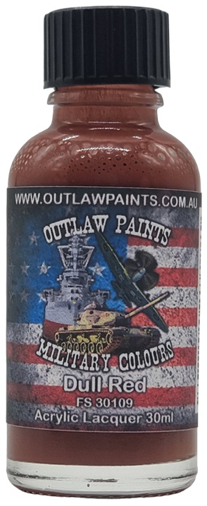 Boxart US Military Colour - Dull Red FS30109 OP022MIL Outlaw Paints