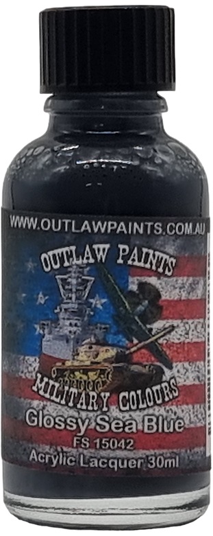 Boxart US Military Colour - Glossy Sea Blue FS15042 OP026MIL Outlaw Paints
