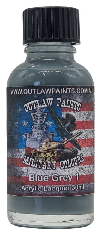 Boxart US Military Colour - Blue Grey 1 OP027MIL Outlaw Paints