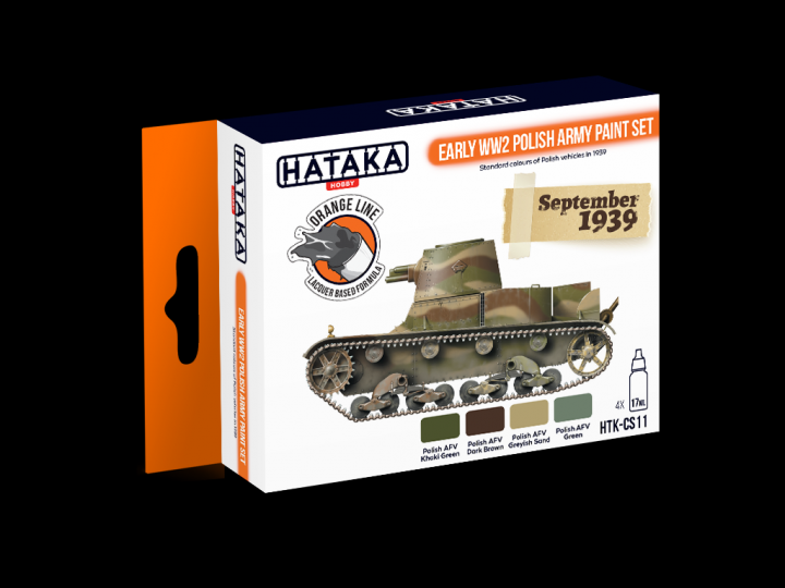 Boxart Early WW2 Polish Army paint set HTK-CS11 Hataka Hobby Orange Line