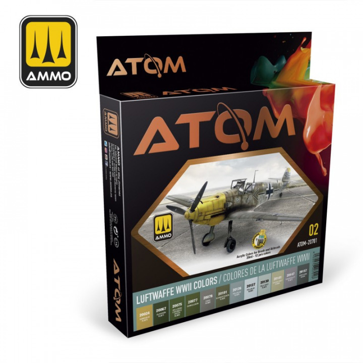 Boxart Luftwaffe WWII Colors Set ATOM Boxart Luftwaffe WWII Colors Set ATOM